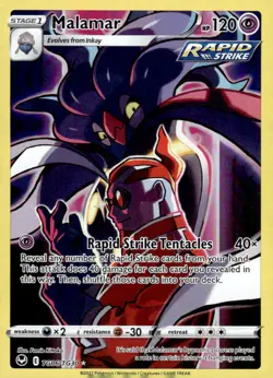 Malamar TG06/TG30 Holo Trainer Gallery Rare Silver Tempest Trainer Gallery NM - Image 1