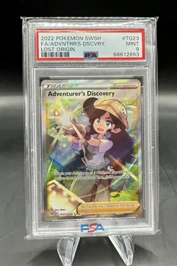 2022 Pokemon Lost Origins Adventurer’s Discovery #TG23 PSA 9 - Image 1