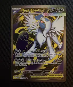 Pokemon TCG Holo Ultra Rare Full Art Mega Absol EX 161/132 - Image 1