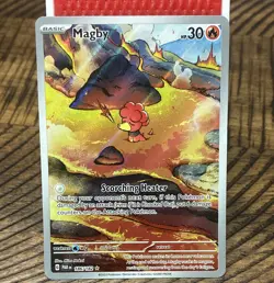 The Pokemon Company Magby 186/182 SV04 Paradox Rift Illustration Rare Holo 30 - Image 1