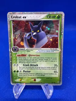 2005 Pokemon EX Deoxys Crobat ex 96/107 Ultra Rare HP/DMG - Image 1