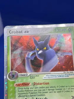 2005 Pokemon EX Deoxys Crobat ex 96/107 Ultra Rare HP/DMG - Image 5