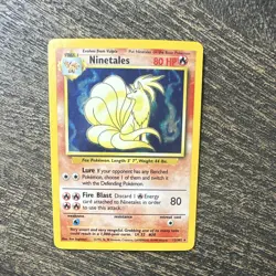 Wizards of the Coast Pokemon TCG Ninetales Base Set Holo Rare #12/102 EN 1999 - Image 3