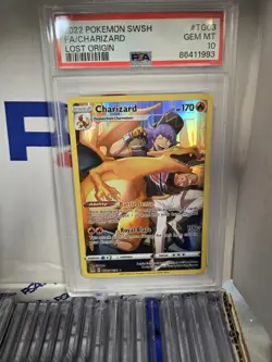 Charizard Lost Origin - Full Art - #TG03/TG30 Rare Pokemon TCG PSA 10 GEM MT - Image 1