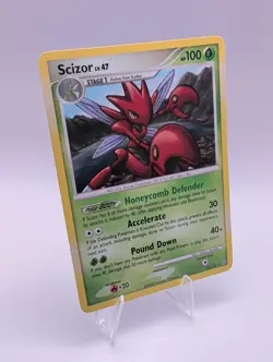 Scizor lv. 47 - 25/100 Regular Rare English Stormfront Pokemon Card HP - Image 1