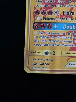 Pokemon TCG Reshiram & Charizard GX Jumbo Card SM247 NM Fast shipping - Image 4
