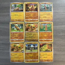 Sudowoodo Bonsly Pokemon Card Collection Lot Of 9 With Reverse Holo - Image 1