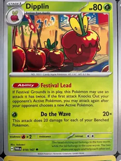 x9 Applin Dipplin Flapple SIR HOLO V RARE Pokemon cards mixed lot cute 🍎🍏🐛🥧 - Image 3