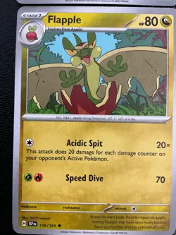 x9 Applin Dipplin Flapple SIR HOLO V RARE Pokemon cards mixed lot cute 🍎🍏🐛🥧 - Image 5