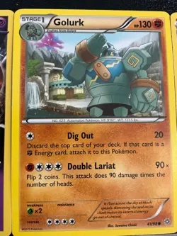 14 Golurk Golett pokemon TCG cards mix lot all different cute collection 🔥🔥🛘 - Image 4