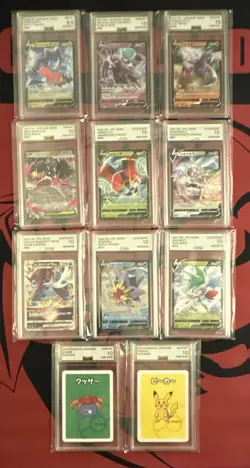 Pokemon TCG Japanese Graded 11-Card Lot from AGS - Image 1