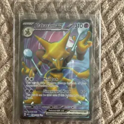 Pokemon Alakazam ex 188/165 Full Art Ultra Rare Scarlet & Violet 151 Card LP - Image 1