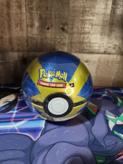 FACTORY SEALED Pokemon TCG Quick Ball Pokeball Tin J21 New - Image 2