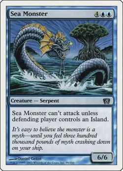 Carta MTG-Mostro Marino-Ottava Edizione-N.099-ITA-Good- - Image 1