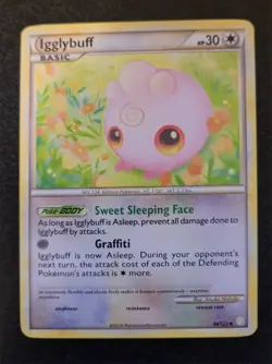 Igglybuff 44/123 Uncommon HeartGold & SoulSilver Pokemon Lightly Played - Image 1