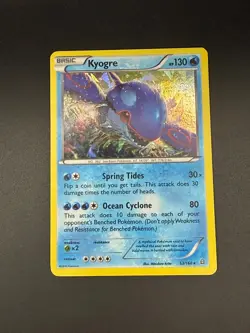 Pokemon Kyogre Cracked ICE Holo Rare XY - Primal Clash 53/160 NM - Image 1
