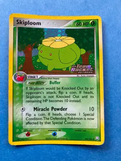 Pokemon Reverse (Stamped) Holo Skiploom– EX Team Rocket Returns– 49/109 – LP - Image 1