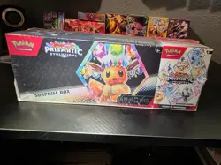 POKEMON TCG PRISMATIC EVOLUTIONS BUNDLE SURPRISE BOX 2 PACK COMBO SEALED NEW Z - Image 1