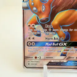 Pokemon TCG Tauros GX Sun & Moon 144/149 Holo Full Art - Image 2