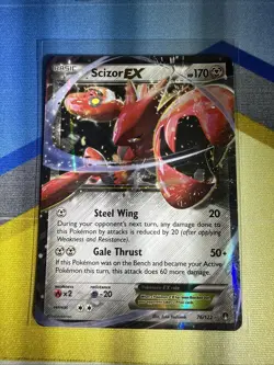 Scizor EX 76/122 Holo EX Rare BREAKpoint Pokemon Holo NM - Image 1