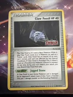 Claw Fossil HP 40 84/108 Stamped Holo EX Power Keepers NM - Image 1