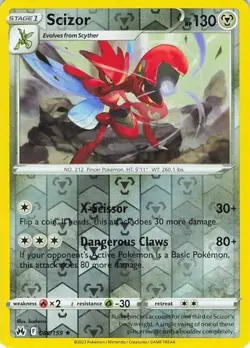 Scizor 088/159 Scarlet & Violet Rare NM Pokemon TCG - Image 1
