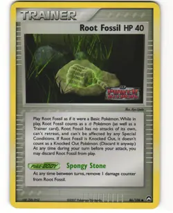 Root Fossil Stamped Reverse Holo Pokemon TCG Power Keepers 86/108 MP - Image 1