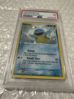 Pokemon Squirtle 83/112 EX FireRed & LeafGreen Reverse Holo PSA 7 - Image 1