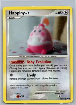 Happiny 14/17 C POP Series 8 Holo MP/ HP Pokemon - Image 1