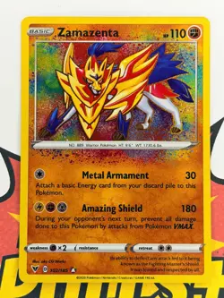 Zamazenta Amazing Rare Vivid Voltage Pokemon TCG 102/185 - Image 1