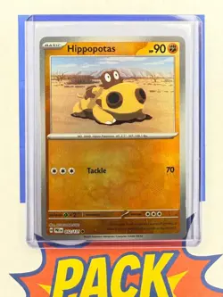 Hippopotas Master Ball Pattern Holo Prismatic Evolutions 052/132 Pokemon TCG - Image 1