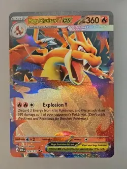 Mega Charizard Y EX Ascended Heroes #22/217 Pokemon TCG - Image 1