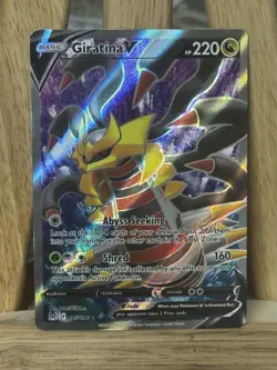 Giratina V Full Art 185/196 Ultra Rare Pokemon SWSH11: Lost Origin NEAR MINT NM - Image 1
