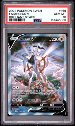 PSA 10 ARCEUS V 166/172 FULL ART BRILLIANT STARS POKEMON 😍 - Image 1
