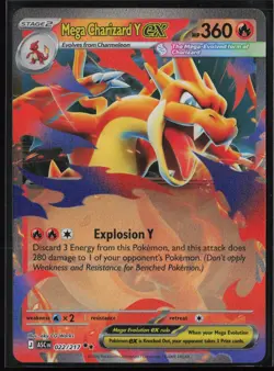 Mega Charizard Y ex 022/217 Double Rare Ascended Heroes Pokemon Near Mint - Image 1