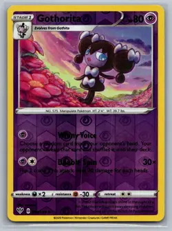 Gothorita 074/189 Uncommon Darkness Ablaze Pokemon Reverse Holo Near Mint - Image 1