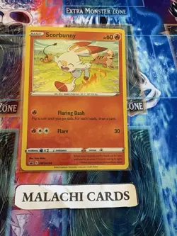 Pokemon x1 Scorbunny (Cosmos Holo Promo SWSH244 ) (Light Play!) - Image 1