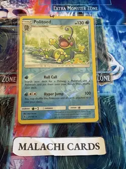 Pokemon x1 Politoed - SM - Guardians Rising (Reverse Holo 25/145) (Light Play!) - Image 1