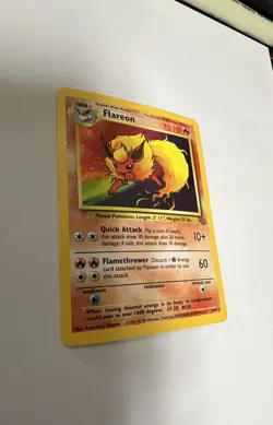 Pokemon TCG Flareon Jungle 3/64 Holo Unlimited Holo Rare - Image 1
