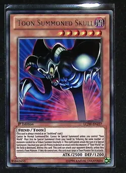 Toon Summoned Skull - LCJW-EN237 - Rare - 1st Edition - 1st Edition Yugioh - Image 1