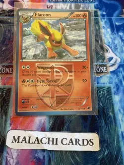 Pokemon x1 Flareon (Team Plasma) - Plasma Freeze (Uncommon 12/116) (Heavy Play!) - Image 1
