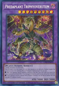 Predaplant Triphyoverutum - LDS3-EN076 - Secret Rare - 1st Edition Yugioh - Image 1