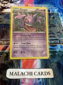 Pokemon x1 Gengar - Generations (Holo Rare 60/162) (Heavy Play!) - Image 1