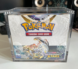 Pokemon TCG Brilliant Stars Booster Box 36 Packs Sealed NEW WITH ACRYLIC CASE✅ 820650819964 - Image 1