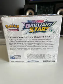 Pokemon TCG Brilliant Stars Booster Box 36 Packs Sealed NEW WITH ACRYLIC CASE✅ 820650819964 - Image 5