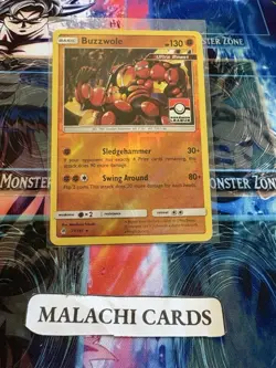 Pokemon x1 Buzzwole - 77/131 (Reverse Holo Promo) (Heavy Play!) - Image 1