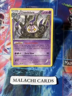 Pokemon x1 Chandelure - Noble Victories (Rare 60/101) (Damaged!) - Image 1