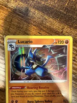 Pokemon TCG Lucario Brilliant Stars 079/172 Holo Rare - Image 2