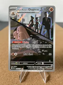 Team Rocket's Dugtrio 239/217 Illustration Rare Ascended Heroes Pokemon NM - Image 1