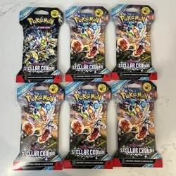 Pokemon TCG Stella Crown Sleeved Booster Packs - 6 Packs - New & Sealed - Image 2